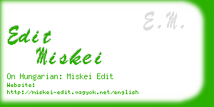 edit miskei business card